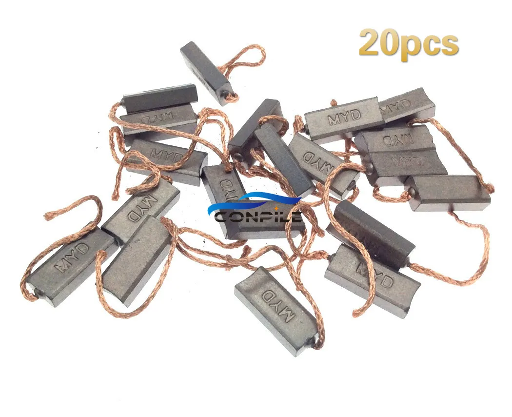 20 шт. 5x7x20 мм 5x8x20 мм Высокое качество автомобиля щетка генератора регулятор щетки Задний Выход линии