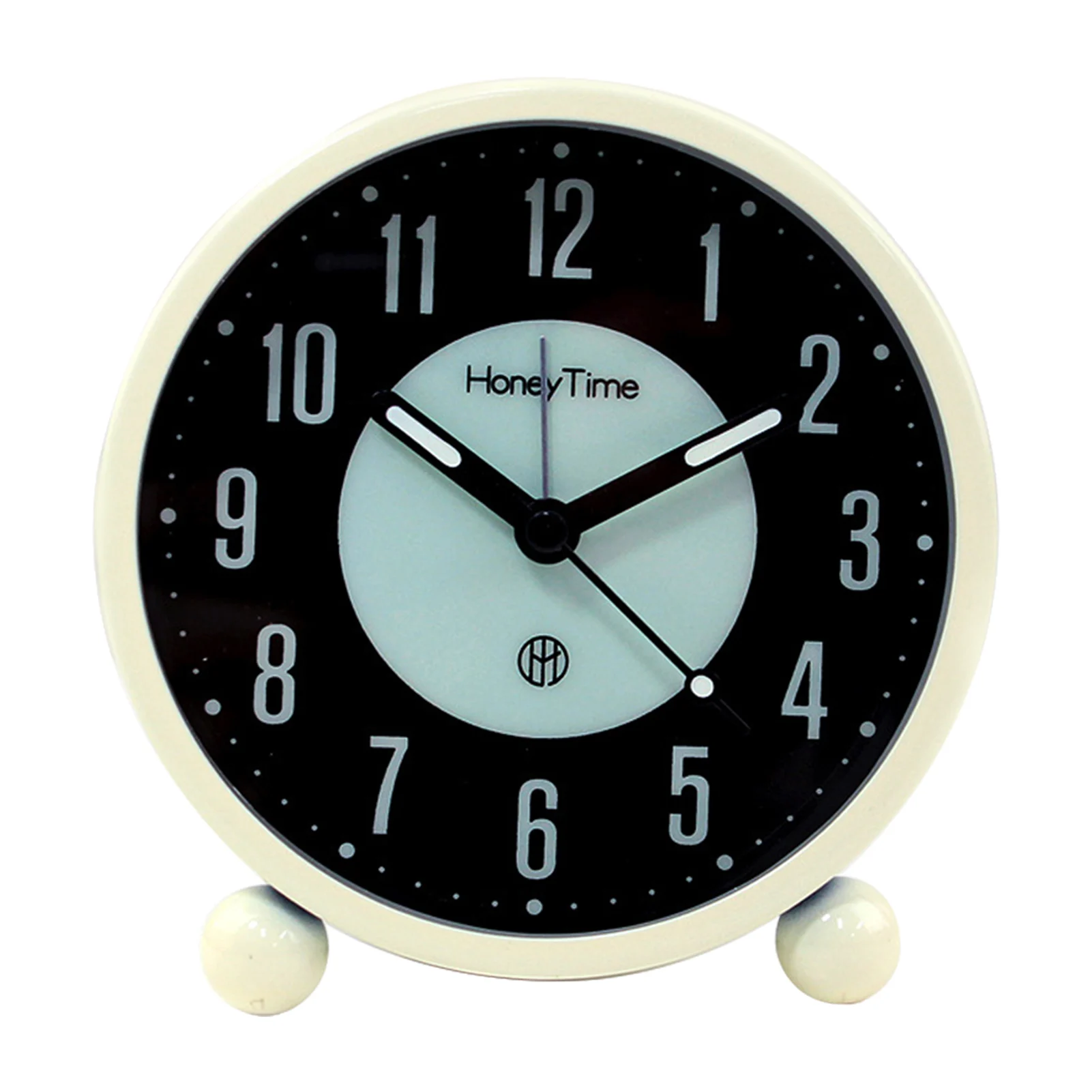 

Легко читаемый Аналоговый Будильник для путешествий с ночным светильник ением на батарейках Портативный будильник для спальни стереоскоп...