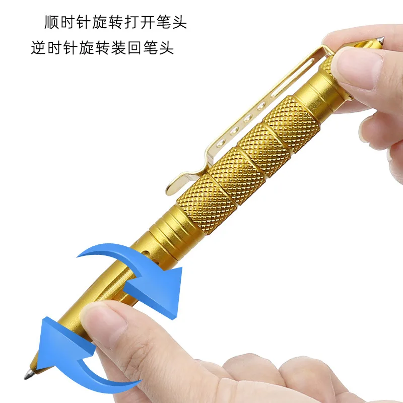 Вольфрамовая стальная головка тактическая ручка для защиты многофункциональная