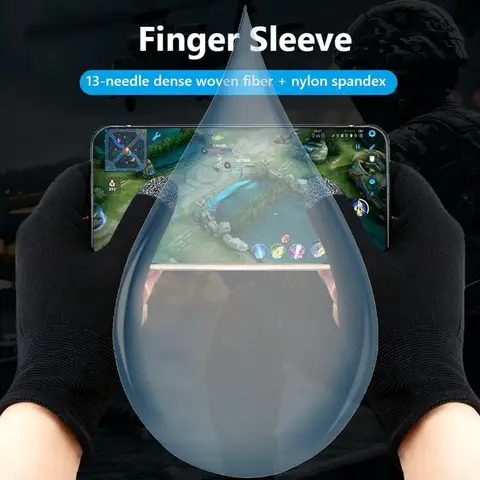 1 пара игровых чехлов для пальцев с сенсорным экраном, противоскользящие рукава для большого пальца, мобильные игры для мобильных игр PUBG Mobile