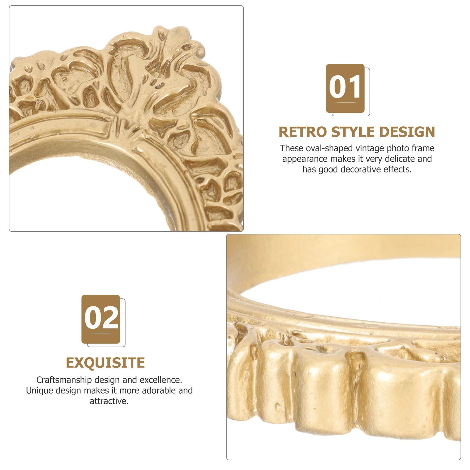 

Frame Photo Picture Mini Frames Diy Vintage Resinminiaturecrafts Oval Props Ornament House Decoration Display Making Background