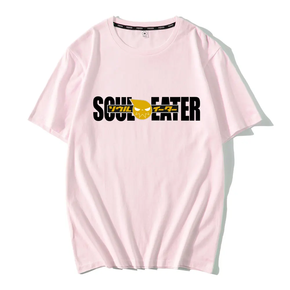 

2020 Fashion Summer New Men T Shirt Soul Eater Print Tshirt Mens Novelty Cotton Short Sleeve T-shirt Men Funny Tops Tshirts
