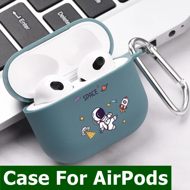 

Space Astronaunt Case For Apple AirPods Pro 2 3 Case Soft Silicone Case for airpods 3 airpods3 Case Cover For airpod Pro 2 Funda