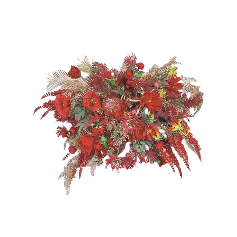 Оригинальная Свадебная искусственная настенная Подвеска композиция с цветочным