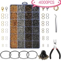 lobster clasp hook open circle jump rings jewelry pliers tweezers jewelry supplies making connector set