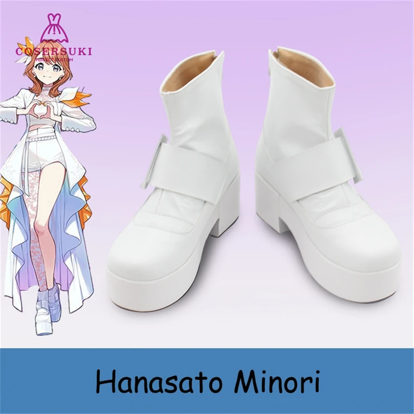 Красочная сцена проекта Sekai! PJSK MORE JUMP Hanasato Minori обувь для косплея Сапоги ручной