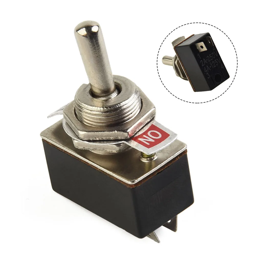 Практичный тумблер SPST 6A 2A/4A 6A/125V черный 1 шт. 440 В и ниже вкл./выкл. предварительно