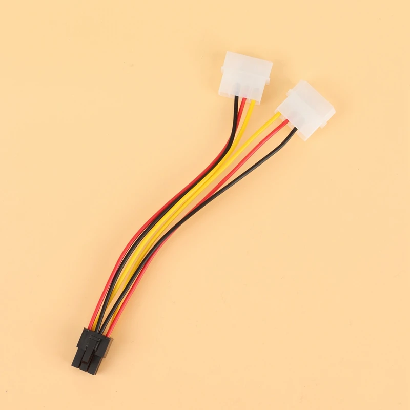 2 адаптера питания Molex-PCI-E 4 контакта 6 контактов кабель преобразователя