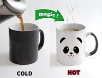 cartoon kawaii panda mug milk mugs double sided coffee mugs adult kid cups home decor birthday gift heat changing color tea cup