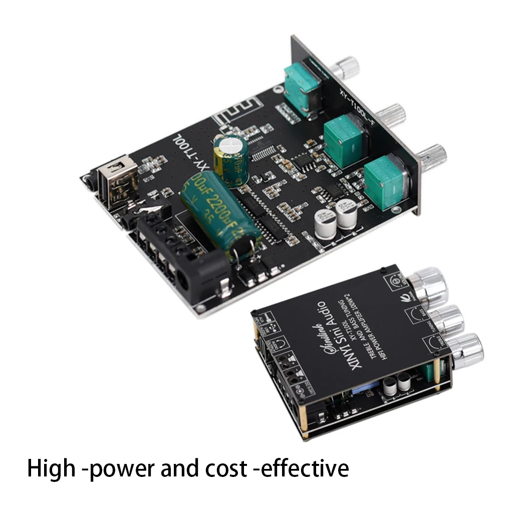 

100W Bluetooth-compatible 5 0 Amplifier Board Bass Controller Wireless DC 5-24V Stereo Sound Audio Amp Module DIY
