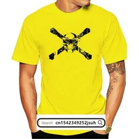new mens fpv quadcopter drone t shirt skull with frame shirt
