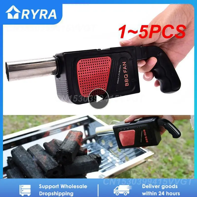 

1-5 шт., ручной электрический вентилятор для барбекю