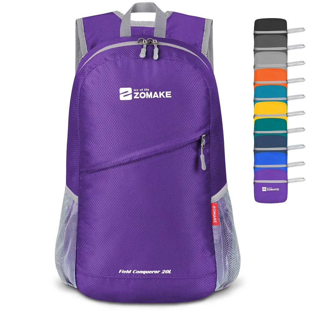 20L Packable Small Backpack Foldable Ultralight Caming Hiking Sport Daypack Waterproof Small Travel Bag for Women Men