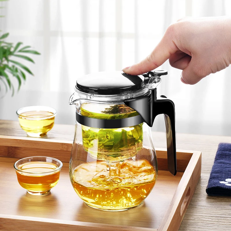 

Kung Fu Tea Sets 1 Teapot 6 Teacups Heat Resistant Glass Teapot Japanese Tea Cup Set Cups and Mugs Gaiwan Teeware Teware Tools