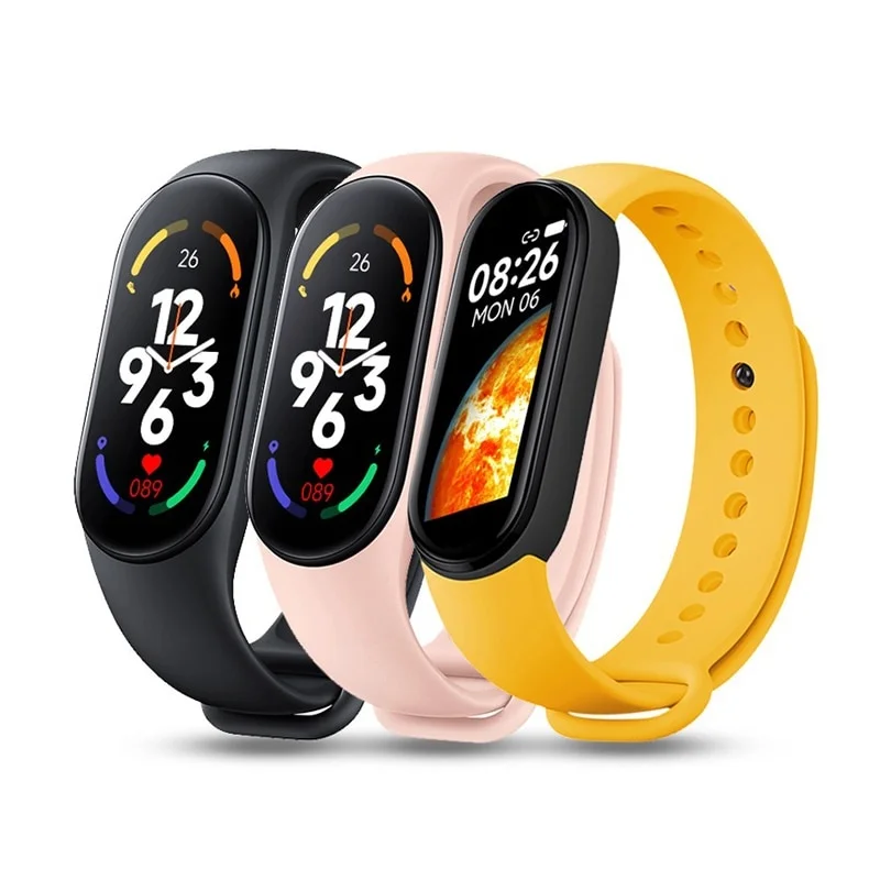 

2023 New M7 Smart Watch Smartband Heart Rate Smartwatch Fitness Tracker Blood Pressure Sport Bracelet for Mi Band 7 Men Women
