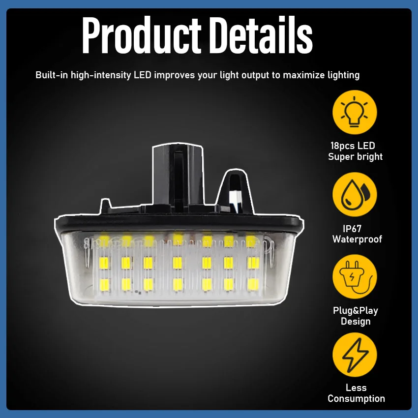 2 шт. для Toyota Alphard Wish Noah Voxy Estima Caldina Corolla Crown Majesta Starlet Sprinter Celica Raum светодиодный