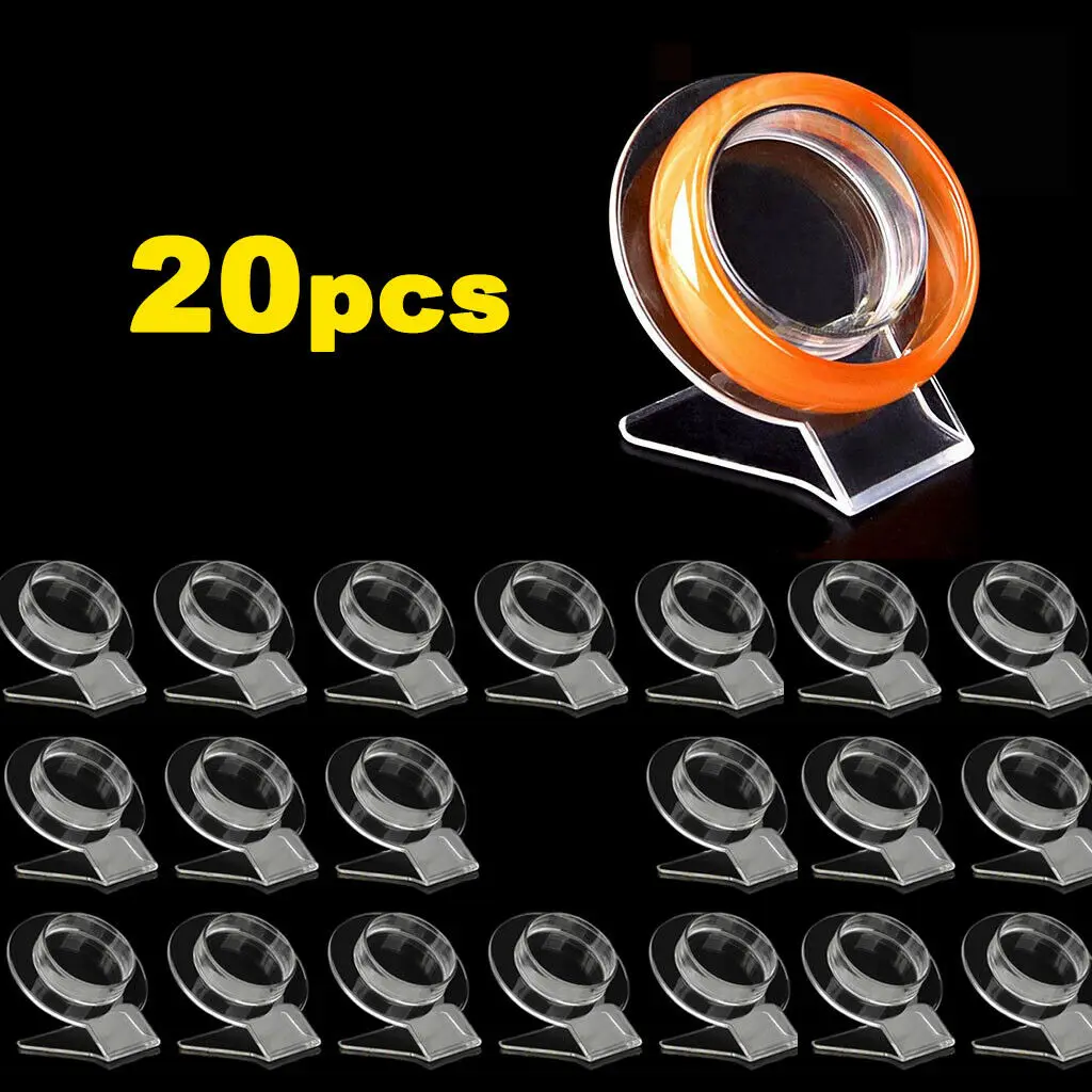 

Wholesale 20Pcs Clear Acrylic Jewelry Bracelet Display Holder Bangle Organizer Rack Acrylic Bracelet Display Collar Stand Holder
