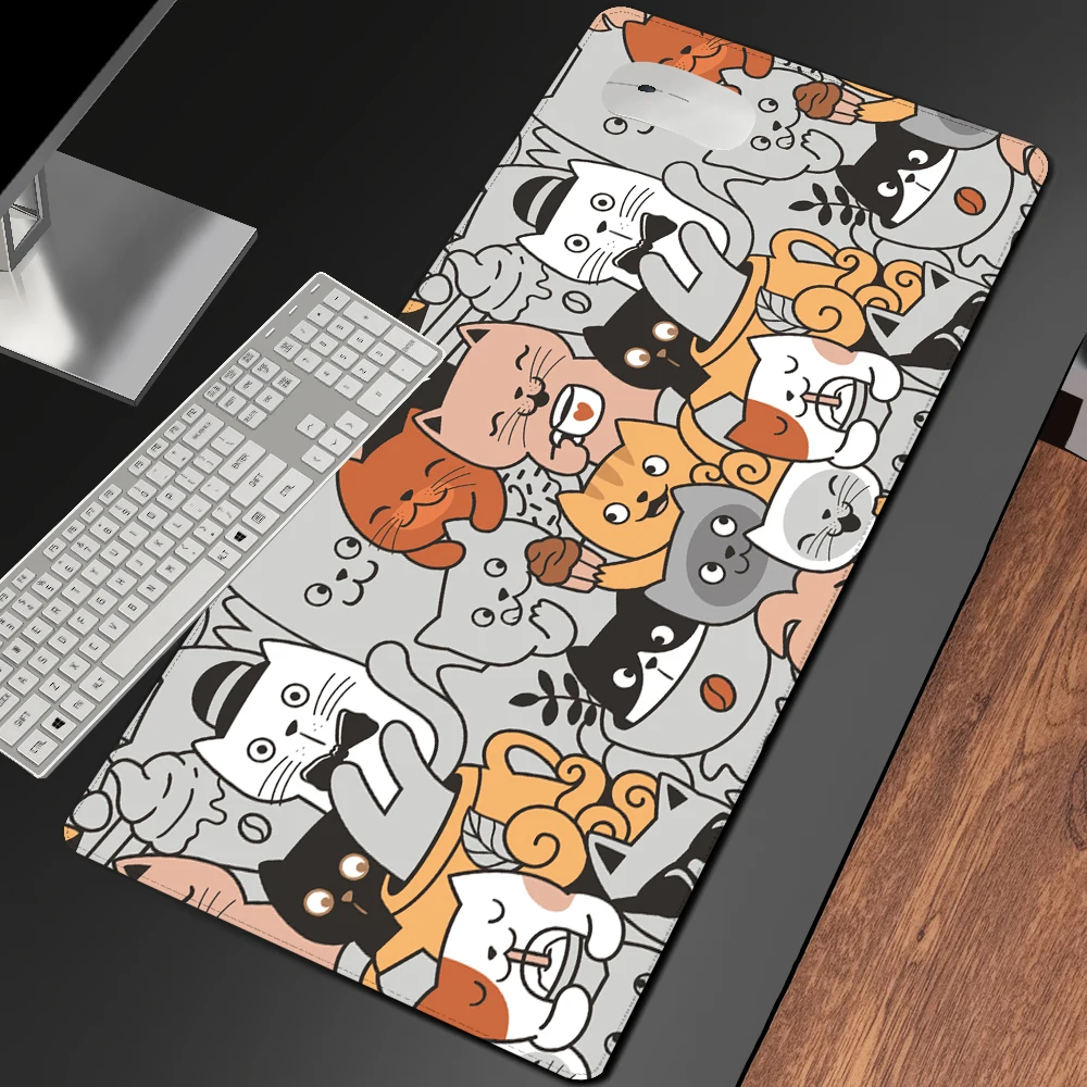 

Mouse Pad with Cats Mat for Mouse Cartoon Kawaii Mousepad Computer Mouse Pad Anime Mouse Mats Xxl Mouse Pad Custom Csgo Mousepad