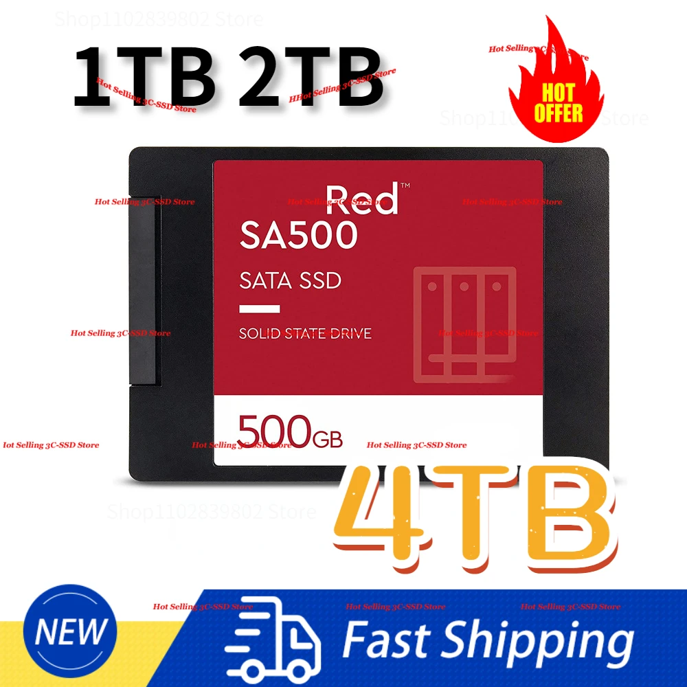 

8TB Red SA500 SSD Solid State Drive M.2/SATA 3 Interface Network Storage Capacity 1TB/2TB High Speed Transfer Solid State Drive