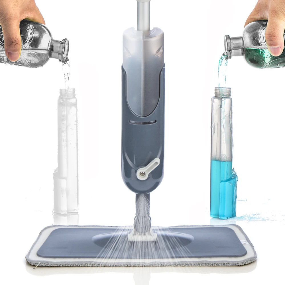 

Hand spray mop floor house cleaning tool lazy floor cleaning mop with replacement microfiber pad