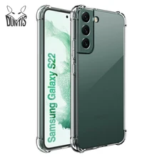 Clear Shockproof Phone Case for Samsung Galaxy S22 Plus Ultra 5G Transparent Silicone Case for Samsung S21 FE Back Cover 2022