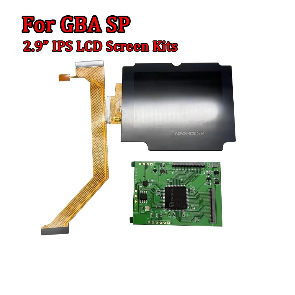 Прозрачный корпус IPS, прозрачный корпус, замена игровой консоли для GameBoy Advance GBA SP IPS, оригинальный ЖК-экран с аксессуарами (art.: 3920c88b375e2) - 3920c88b375e2