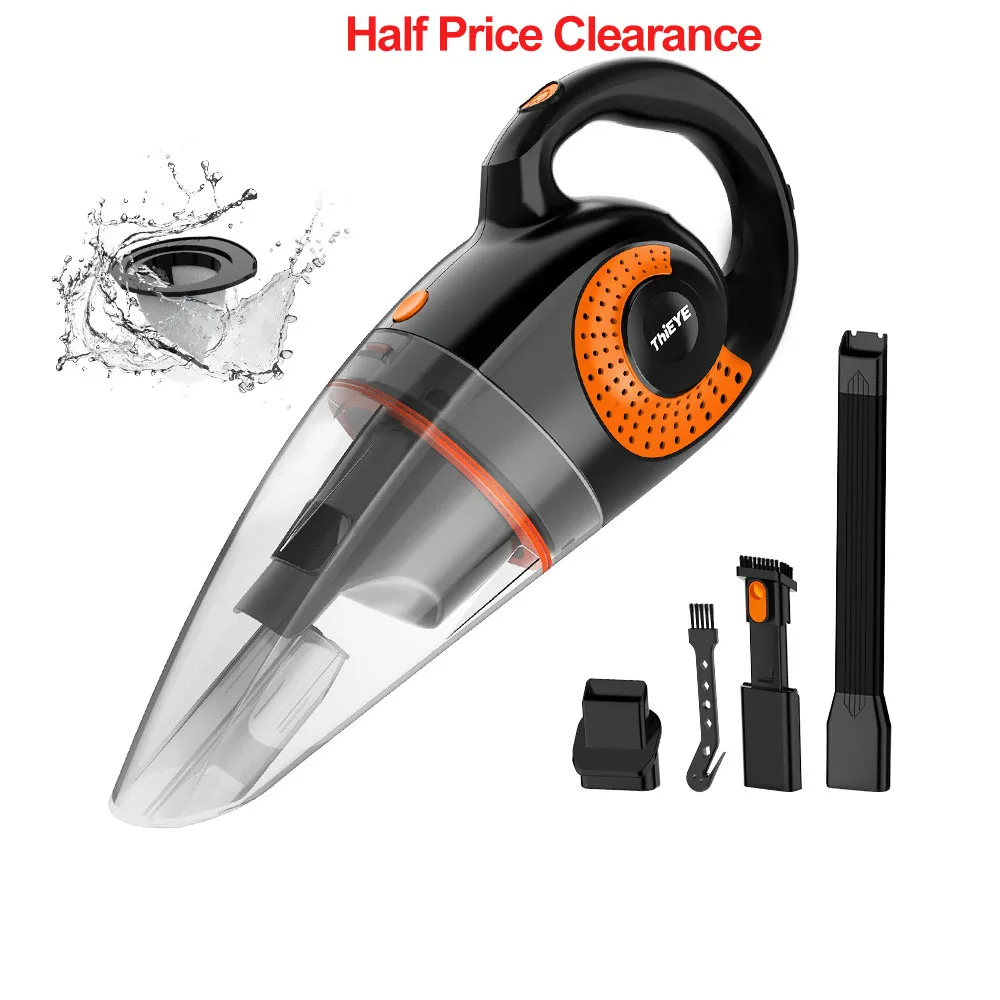 

Беспроводной автомобильный пылесос ThiEYE 13000 па, беспроводной ручной автомобильный пылесос двойного использования для дома и автомобиля с HEPA-фильтром