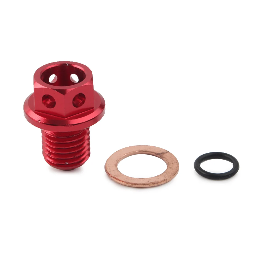 Алюминиевый болт сливной пробки масла M12 x P1.5 для Honda CRF XR Z 50 CR 80 125 250 100 Dirt Bike