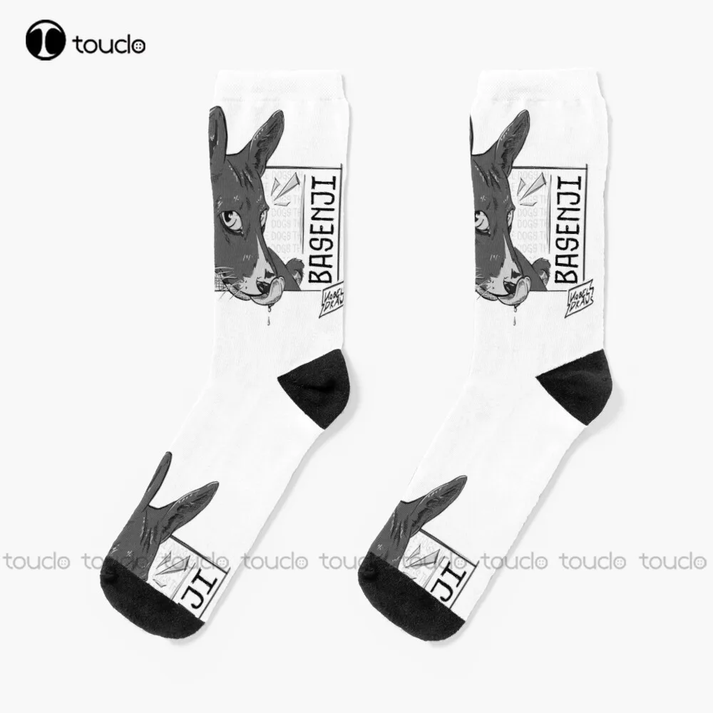 

Basenji Socks Running Socks For Men Fashion Creative Leisure Funny Art Abstract Oil Painting Socks Street Skateboard Socks 1Pair