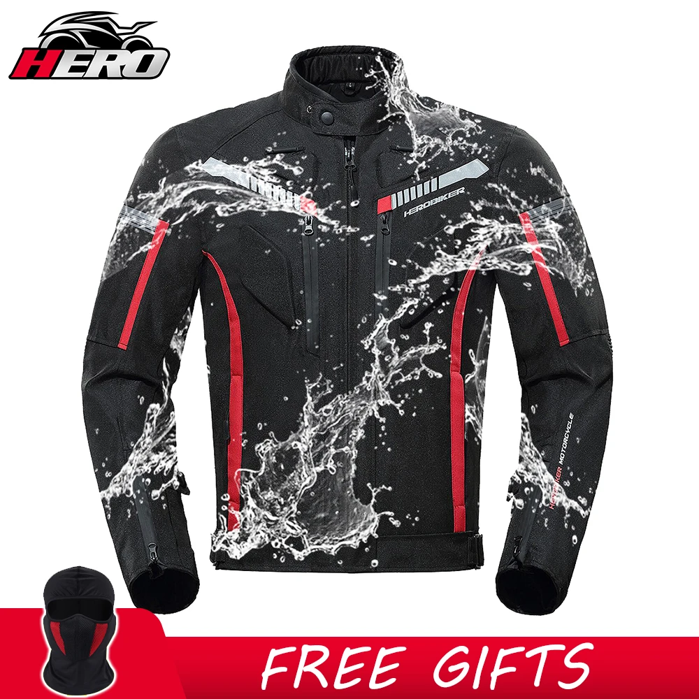 Motorcycle Jacket Waterproof Winter Cold-proof Motorbike Clothing Protective Gear Motocross Suit With Linner For 4 Season