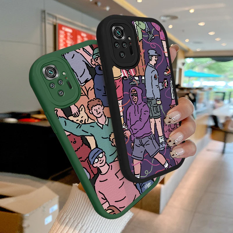 

Phone Case for Xiaomi Redmi Note 10 Pro Max Note 10 Pro Note 11 S 11T Note 11 Pro Plus Poco M4 Pro X4 NFC Illustration Cool Boy