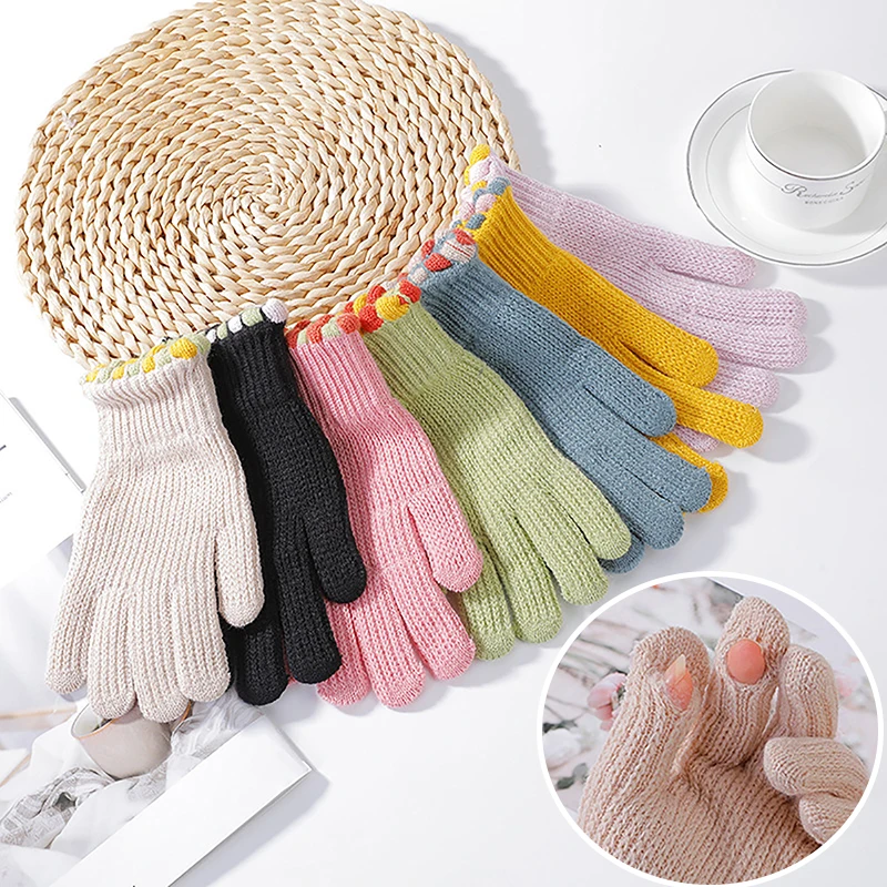 

Перчатки женские зимние вязаные шерстяные с подкладкой, 1 пара