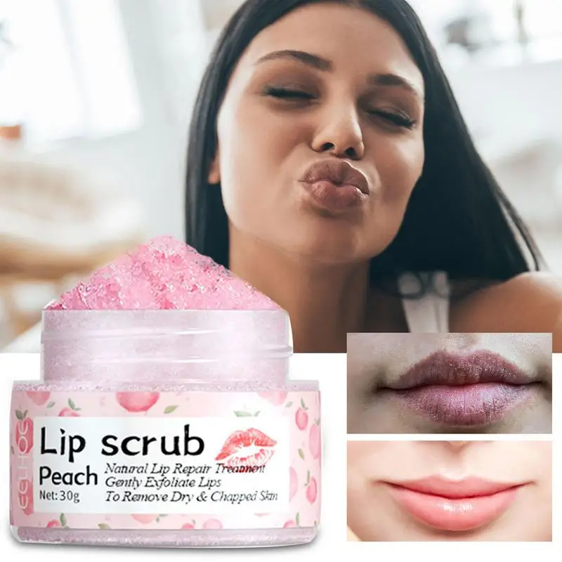 

Lip Scrub Balm Moisturizing Brighten Lips Scrub Exfoliator Cracked Dull Lips Healer Nourishing Lip Mask Women Cosmetics Supply