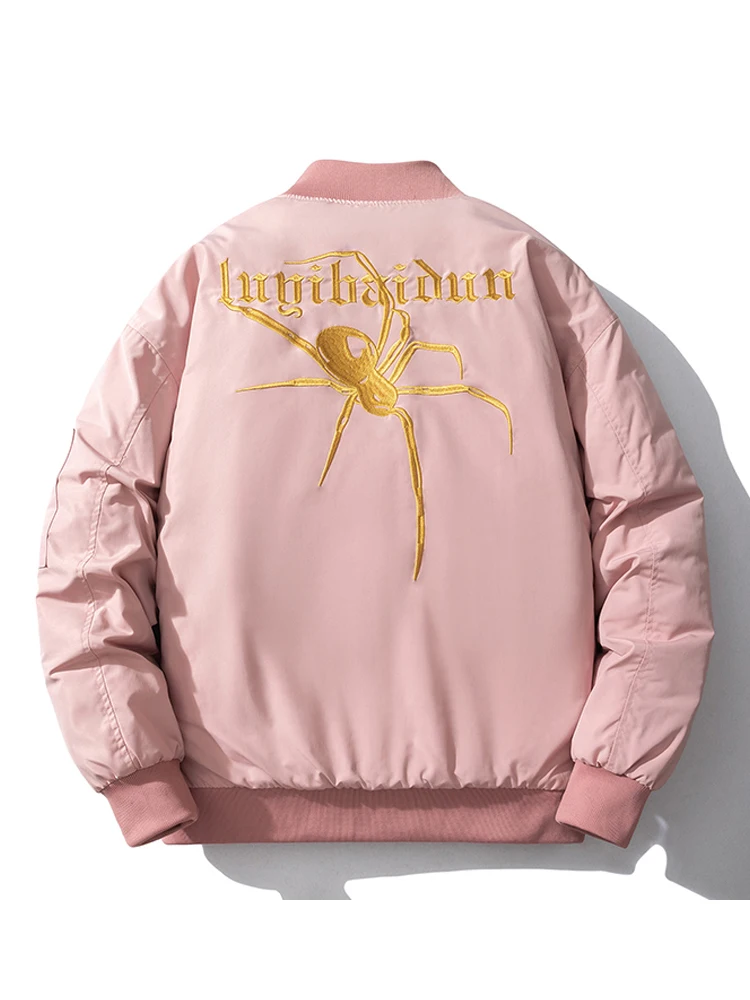 Модная мужская куртка-бомбер в стиле хип-хоп Женская бейсбольная куртка с