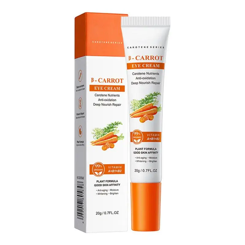 

Firming Eye Cream Carrot Eye Moisturizer 0.7fl Oz Effective Deep Moisturizing Organic Brightening Renewing Eye Cream For Fine