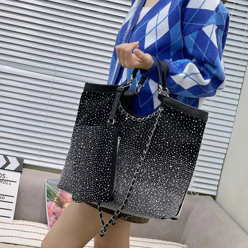 

Роскошная женская сумка rhinochone, новинка 2023, роскошная сумка-мешок через плечо со стразами