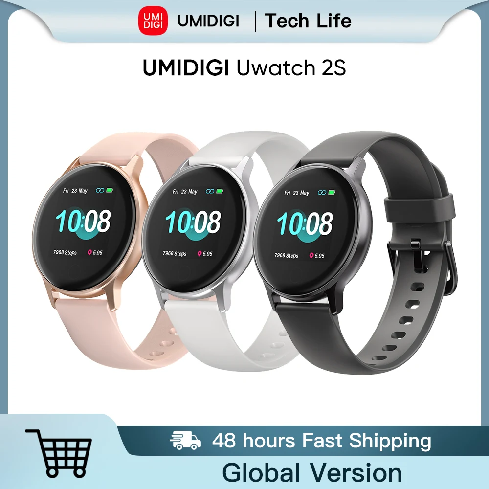 

UMIDIGI Uwatch 2S Smart Watch Men Women 1.3" Display IP68 5ATM Waterproof For Android IOS Clock Heart Rate Sleep Monitoring