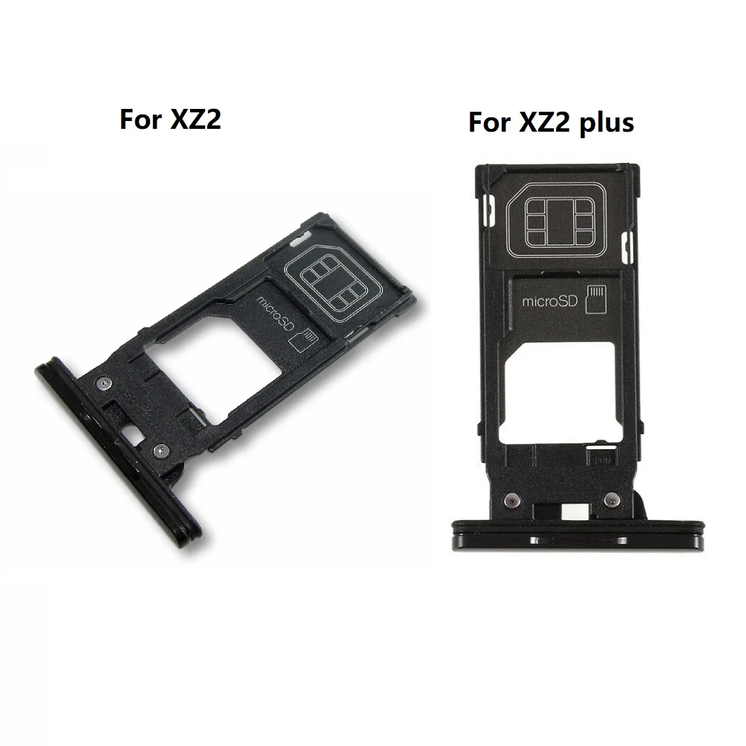 

OEM For Sony Xperia XZ2 /XZ2 Plus SIM Card Tray Holder Black Color