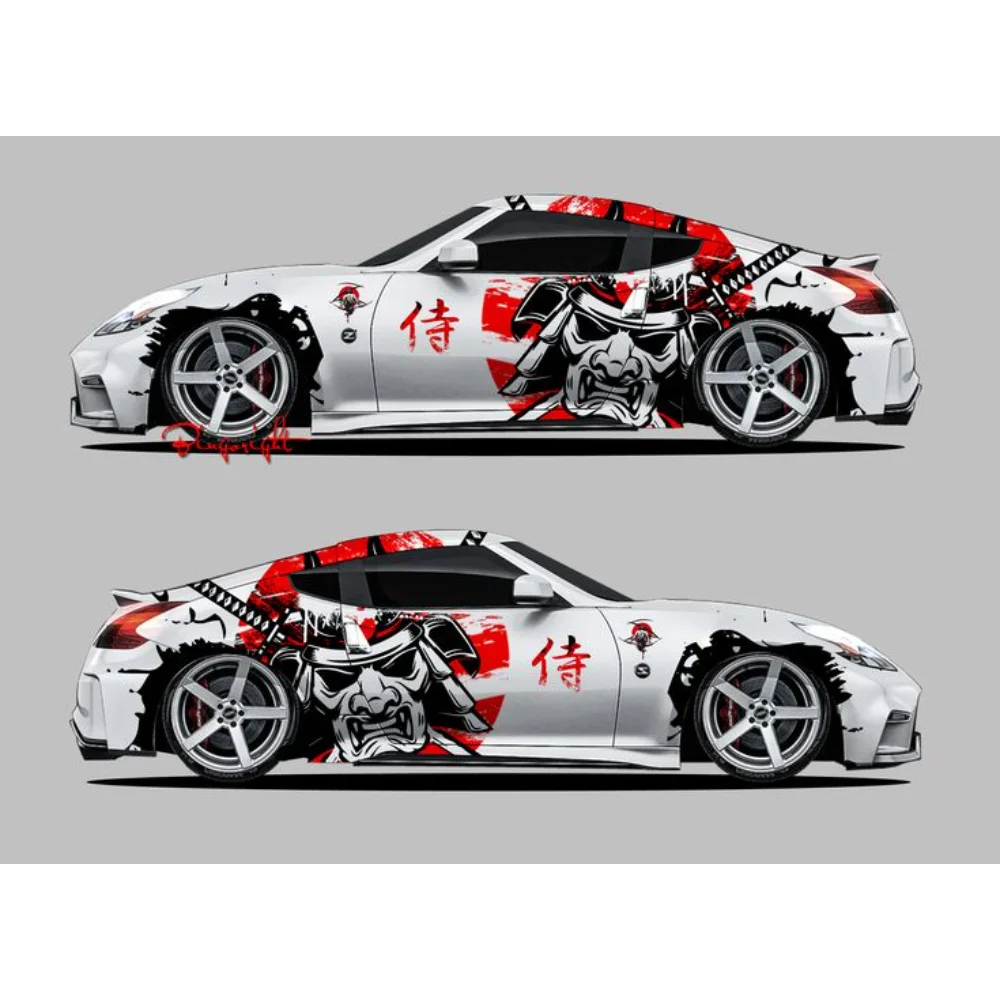 

Japanese Figure Car Stickers Vehicle Painting Taoist Vinyl Packaging Universal Size Anime Car Decoration Modified Stickers