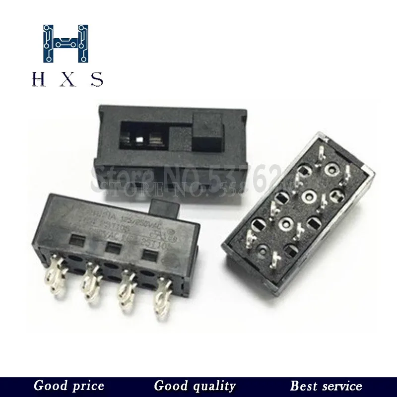 2 шт., переключатель для волос, 4 А, В переменного тока