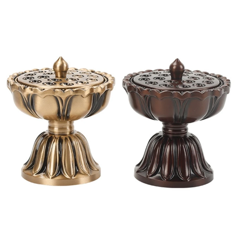 

Лампа в форме лотоса с китайским сокровищам, курильница из металлического сплава с орнаментом