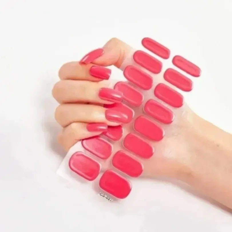 5D Волшебные полузатвердевающие Гелевые полоски для ногтей наклейка корейские