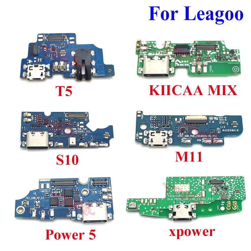

1pcs For Leagoo T5 T8S M11 S10 X Power 5 KIICAA MIX USB Charging Dock Port Socket Jack Plug Connector Charge Board Flex Cable