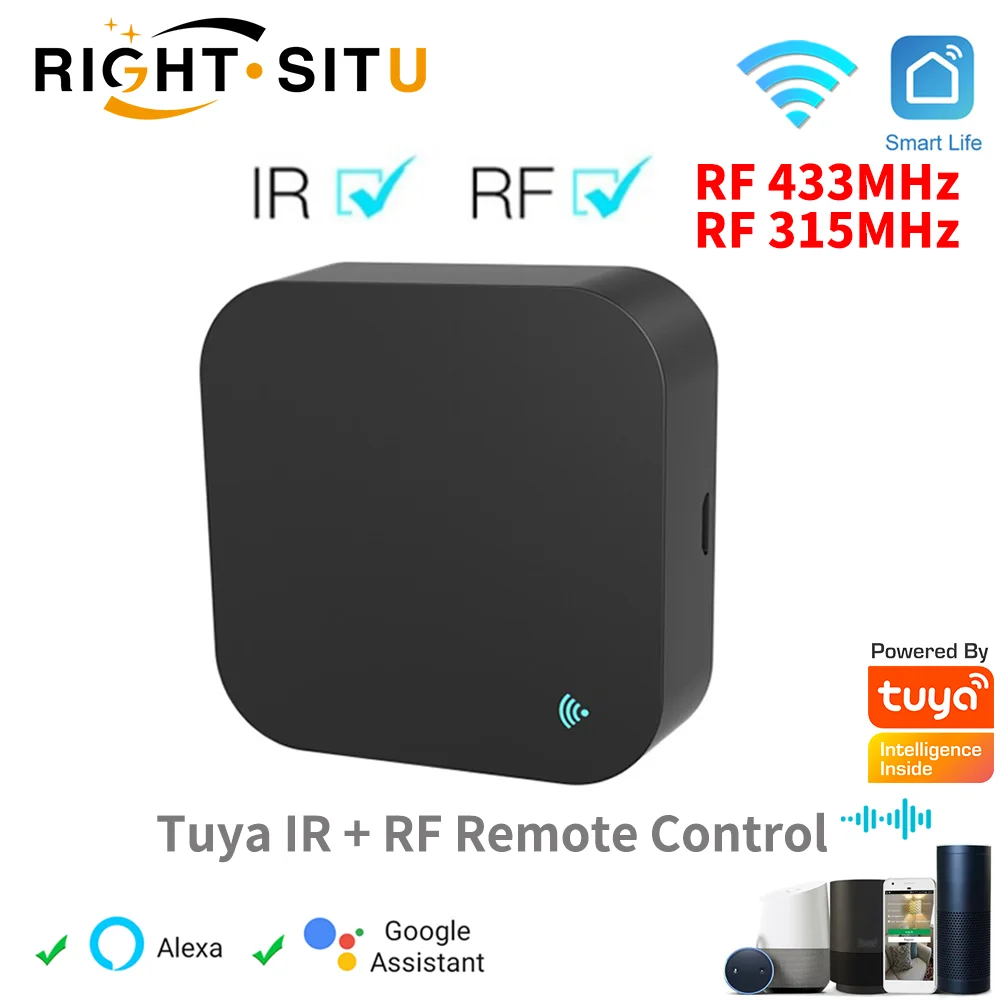 

Tuya Smart RF IR Remote Control WiFi Smart Home for Air Conditioner ALL TV LG TV Support Alexa,Google Home