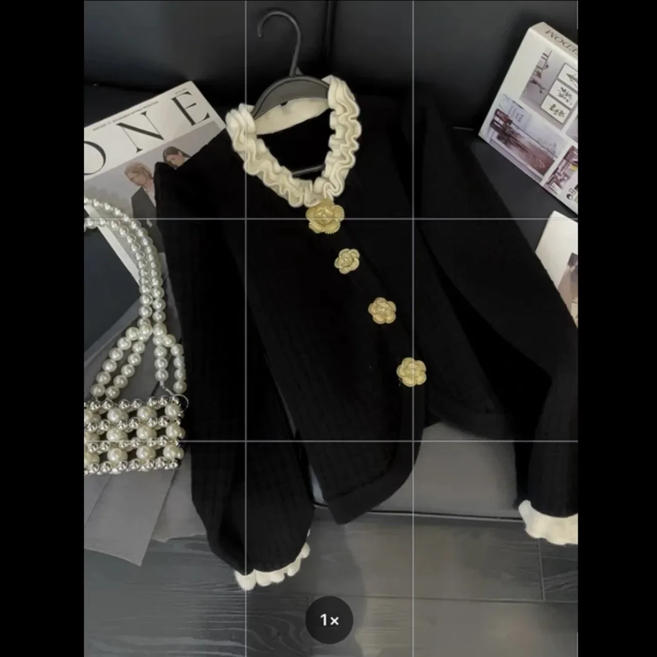 Осенние новые нишевые элегантные цветные оборки во французском стиле с круглым