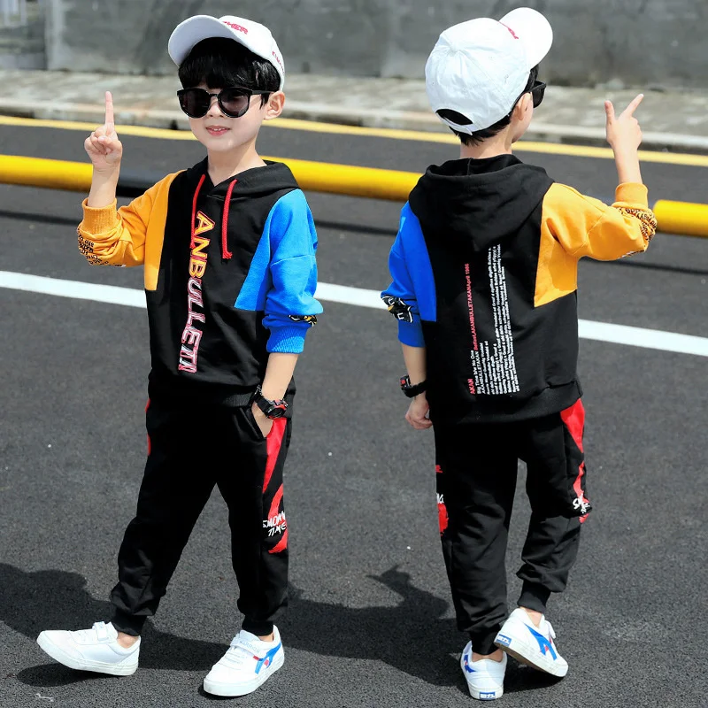 Boys Suit Sweatshirts +Pants Cotton 2Pcs/Sets 2022 New Spring Autumn Thicken High Quality Sports Sets Kid Baby Children Clothing