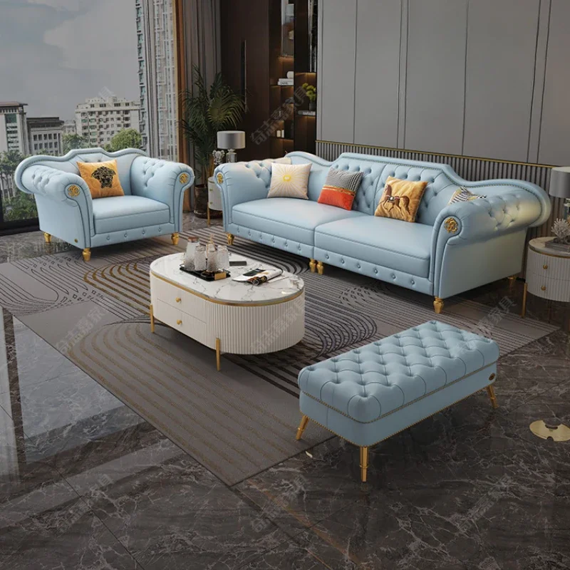 Дизайнерские современные роскошные диваны секционные 3-х предметные кожаные