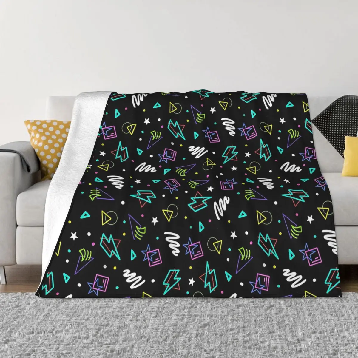 

FNAF Horror Game Blanket Flannel Decoration Security Breach Arcade Portable Home Bedspread