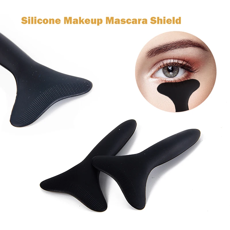

Mascara Shield Applicator Multifunctional Silicone Brush Lash Stopper Eyeliner Applicator Eye Makeup Tool For Eyelashes Baffle