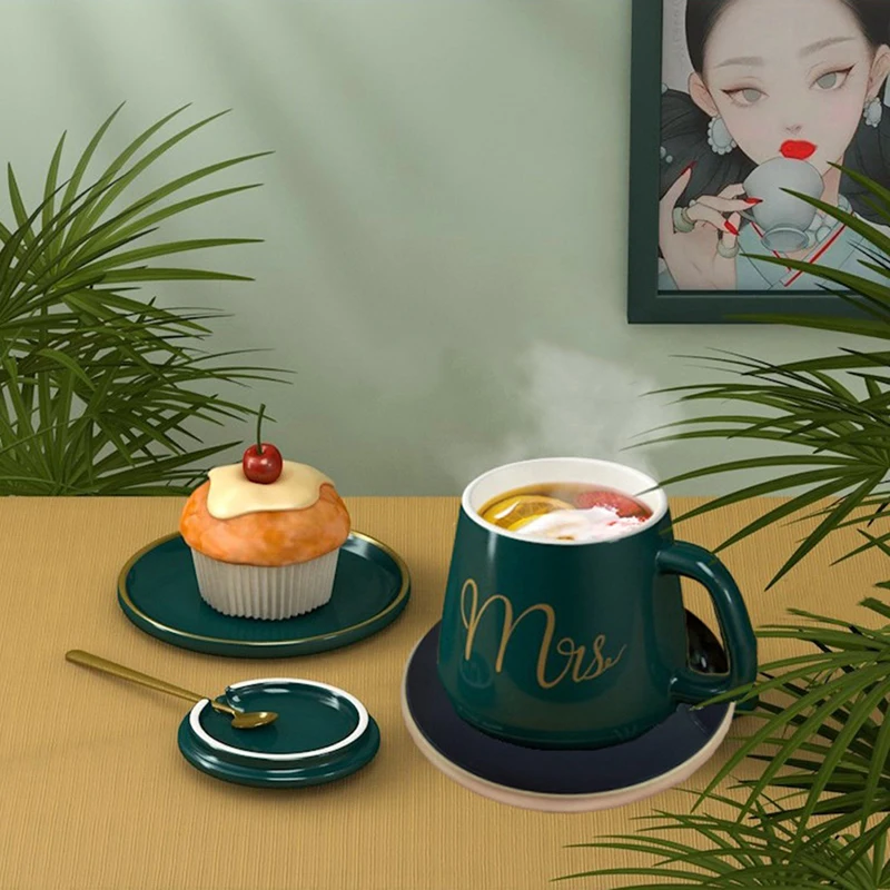 Мини-портативный USB-подогреватель чашек 3-ступенчатая кофейная кружка